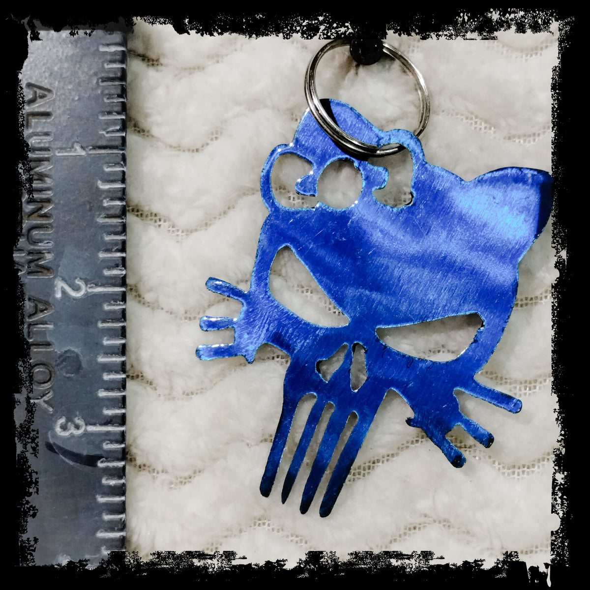 blue punisher skull