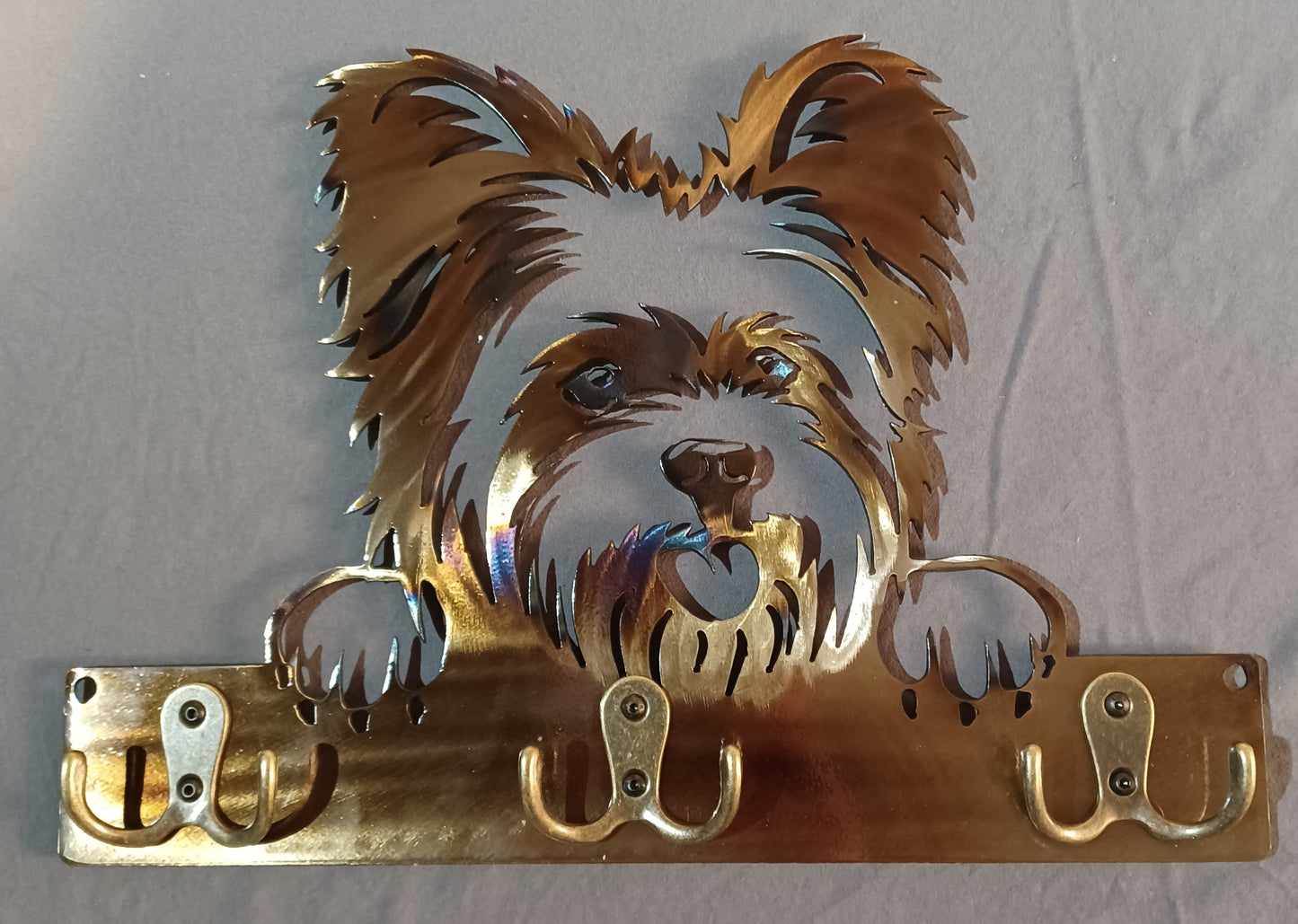 Yorkie Key Chain-Dog Leash Hanger