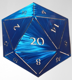 D20 Metal Dice Wall Art – Personalized Option for D&D Fans