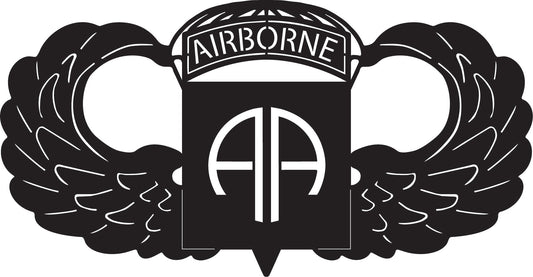US Military Airborn Wings Paratrooper Plaque