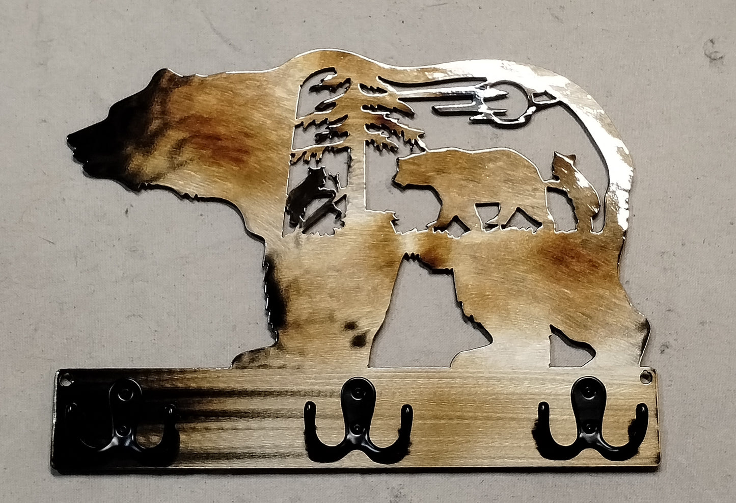 Bears Playing Key Chain-Dog Leash Hanger