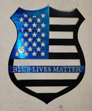 Blue Lives Matter – Police Support Badge Wall Art