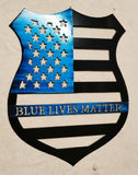 Blue Lives Matter – Police Support Badge Wall Art