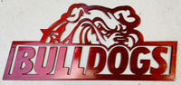 Bulldogs Metal Sign