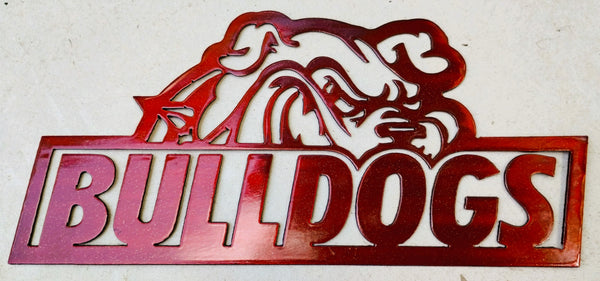 Bulldogs Metal Sign