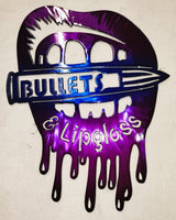 Bullets & Lipgloss Metal Wall Art