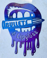 Bullets & Lipgloss Metal Wall Art