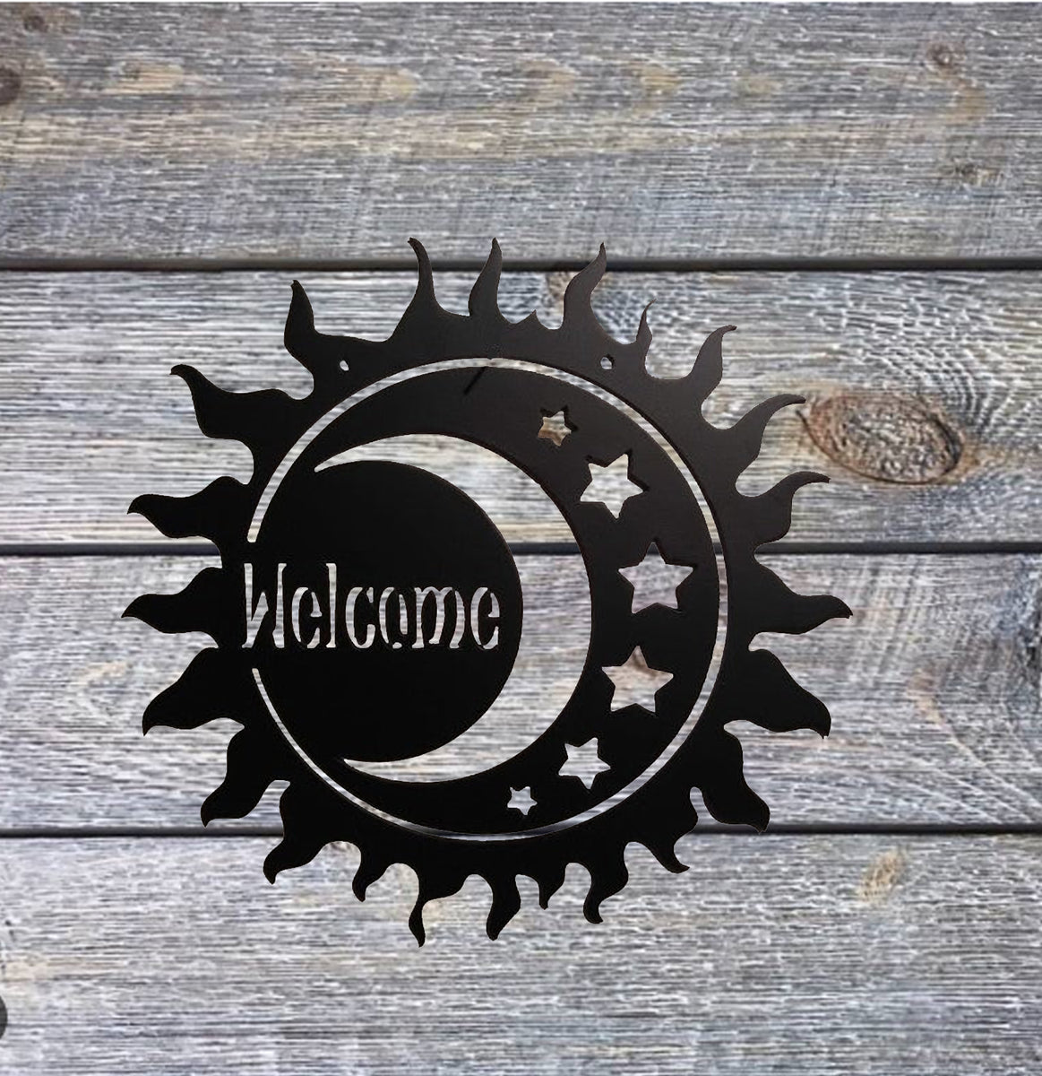 Celestial Metal Welcome Sign – FlashBurn Designs