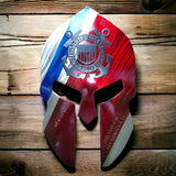 Personalized Coast Guard Spartan Helmet Metal Wall Art - 2 layers