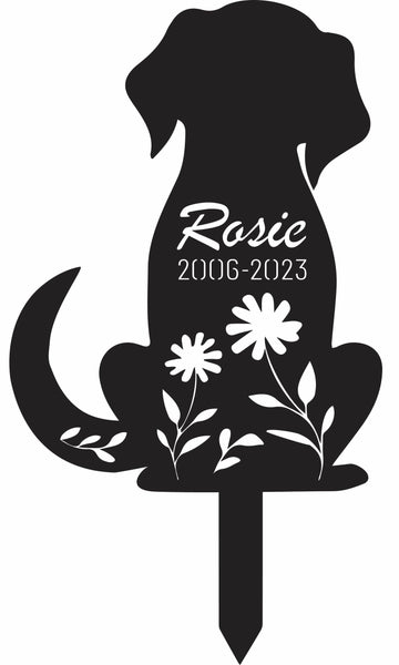Personalized Dog Memorial Stake