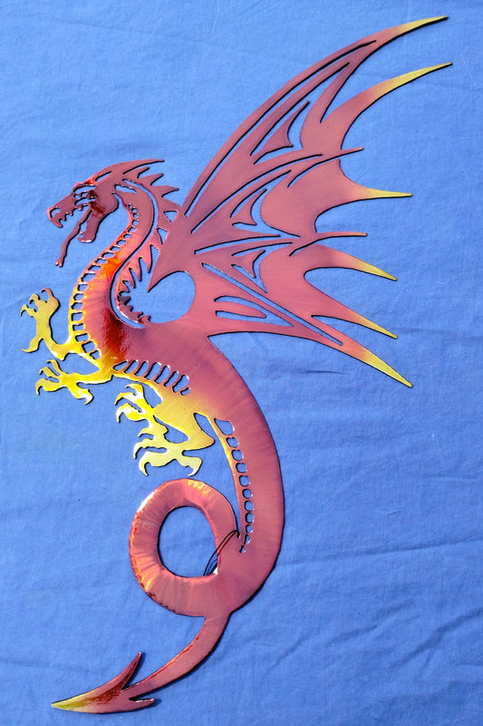Fantasy Dragon – Vibrant Metal Wall Art