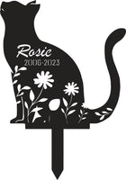 Personalized Cat Memorial Stake