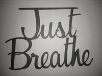 Just Breathe Metal Wall Art