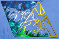 Night & Day Forest Mountain Scene – Two-Piece Wall Art Set