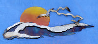 Ocean Sunset - Layered Metal Wall Art