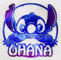 Stitch OHANA Metal Wall Art