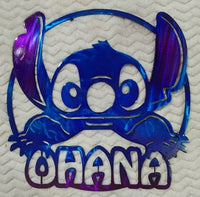 Stitch OHANA Metal Wall Art