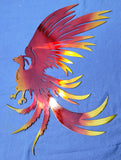Phoenix in Flight – Vibrant Metal Wall Art