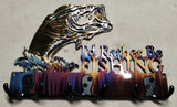 I'd Rather Be Fishing Key Chain-Dog Leash Hanger
