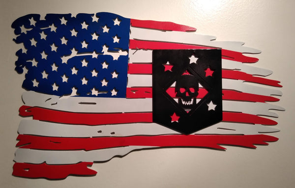 United States Marsoc Tattered Flag