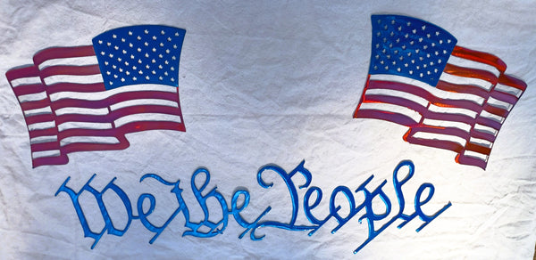 We the People Metal Wall Art Set – 3 Piece Patriotic Display