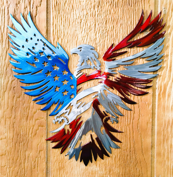 Decorative Metal artwork American Patriot/Eagle