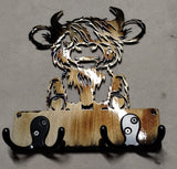 Baby Highland Cow Key Chain-Dog Leash Hanger