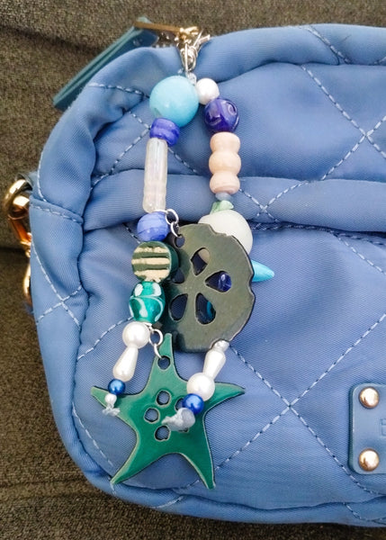 Beachy Handmade Bag Charm – One of a Kind by River