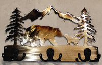 Bears in the Mountains - Keychain-Dog Leash Hanger