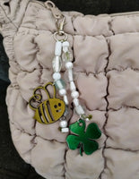 Bee & Clover Handmade Bag Charm – One of a Kind by River
