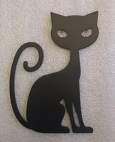 Mystic Black Cat Metal Art