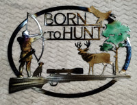 Born to Hunt Metal Art