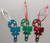 Christmas Metal Ornaments - Candy Cain