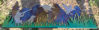 Duck Hunting in the Mountains - Layered Metal Wall Art