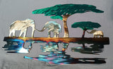 Elephant Safari – Metal Wall Art