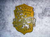 HP Hufflepuff Crest – Wizarding House Metal Art