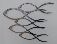Modern School of Fish Metal Wall Art