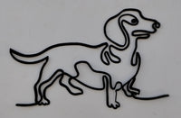 Minimalist Dachshund Wall Art