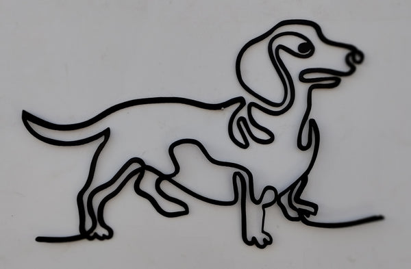 Minimalist Dachshund Wall Art
