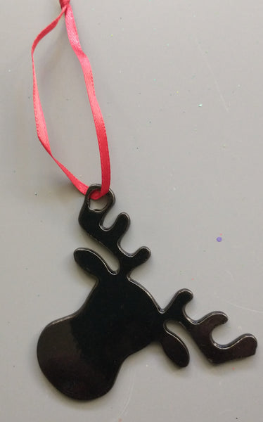 Christmas Metal Ornaments - Reindeer Head