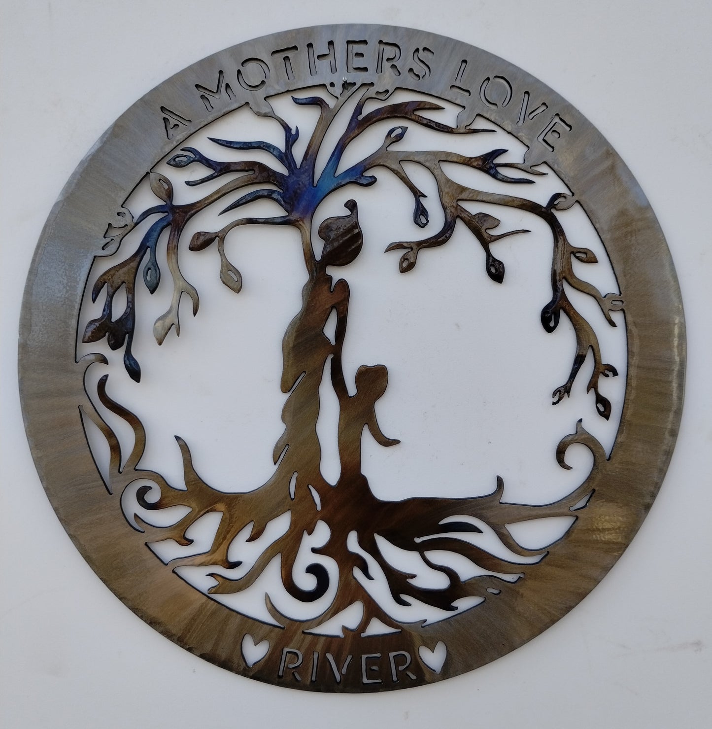 Personalized 18" Mother with Children Metal Tree Of Life