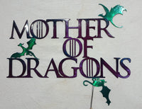 Mother of Dragons Metal Wall Art Inspired by Fantasy Legends