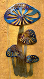 Whimsical Wild Mushrooms Metal Wall Art