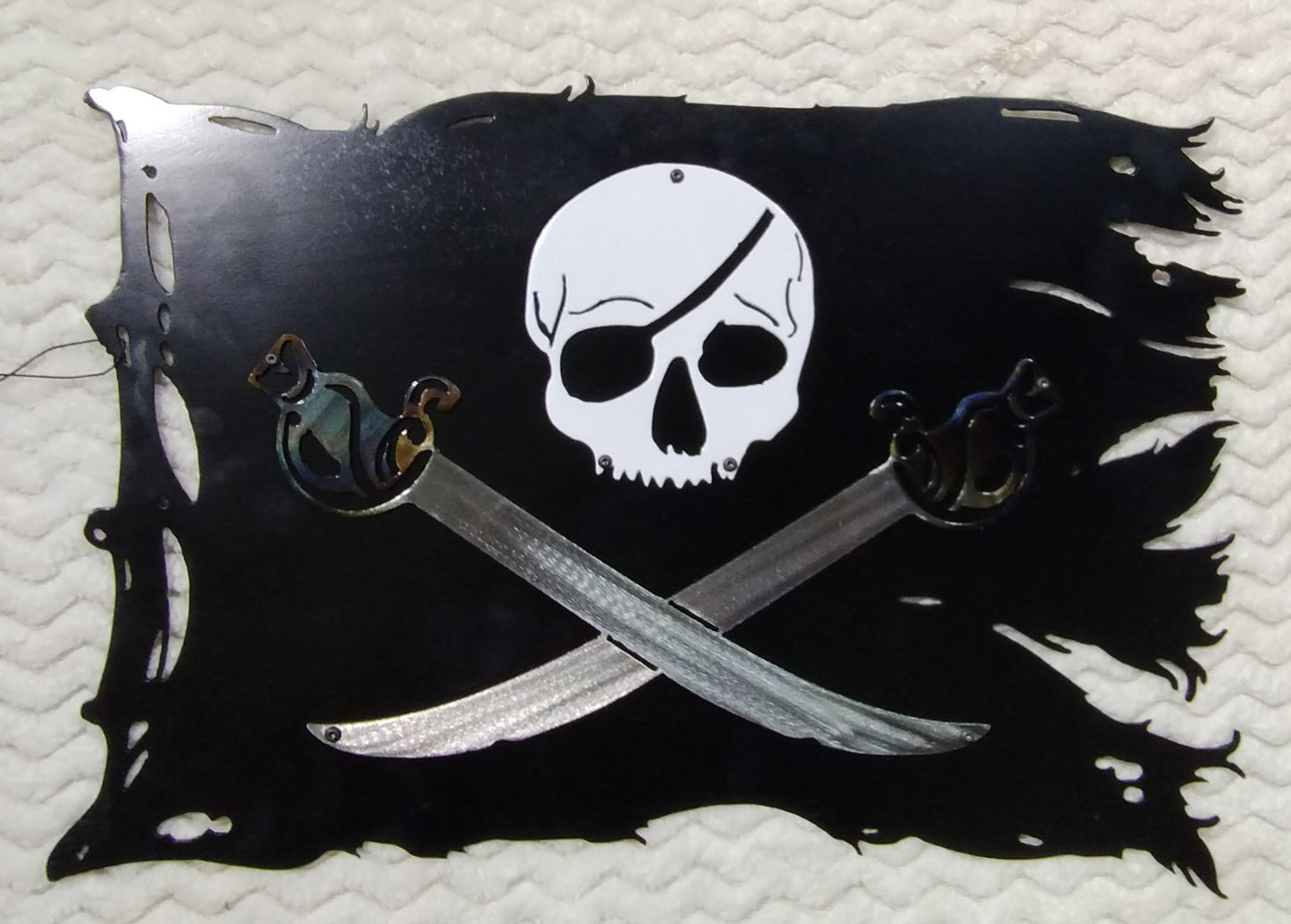 Jolly Roger Metal Pirate Flag