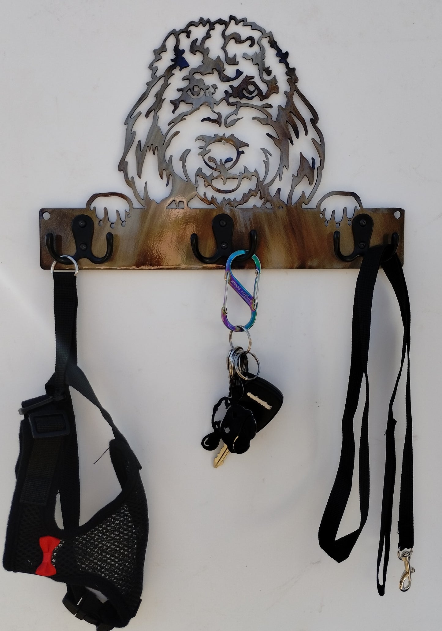 Poodle - Goldendoodle Key Chain-Dog Leash Hanger