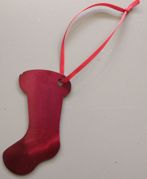 Christmas Metal Ornaments - stocking