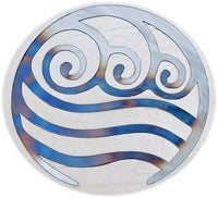 Torch-Finished Four Elements Metal Wall Art – Set of 4 (Earth, Air, Fire, Water)