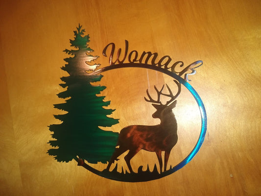 Personalized Deer sign