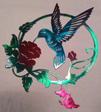 Hummingbird and Flowers