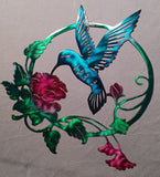 Hummingbird and Flowers